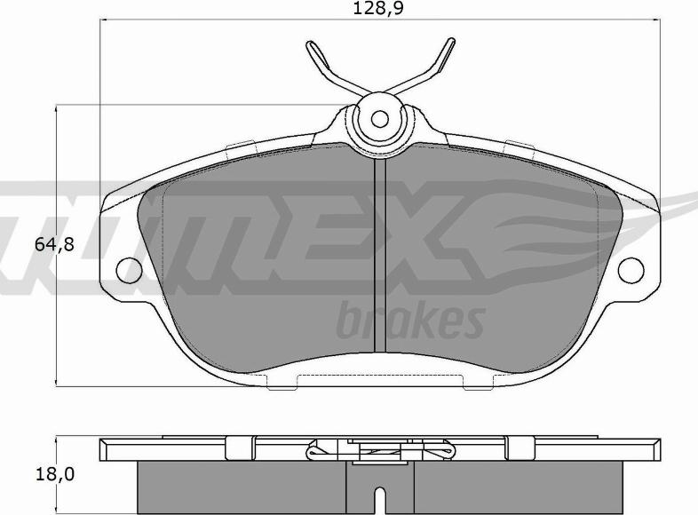 TOMEX brakes TX 14-01 - Гальмівні колодки, дискові гальма autozip.com.ua