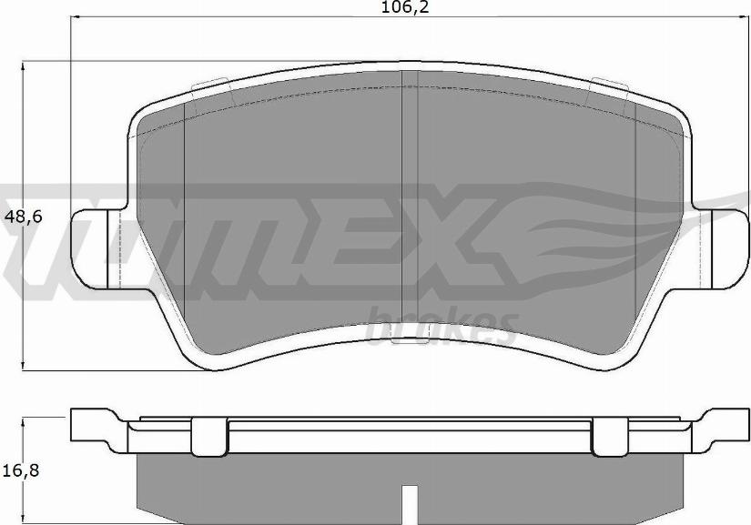 TOMEX brakes TX 14-85 - Гальмівні колодки, дискові гальма autozip.com.ua