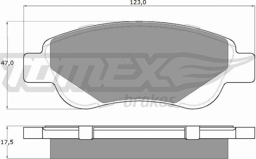 TOMEX brakes TX 14-37 - Гальмівні колодки, дискові гальма autozip.com.ua