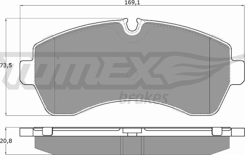 TOMEX brakes TX 14-24 - Гальмівні колодки, дискові гальма autozip.com.ua