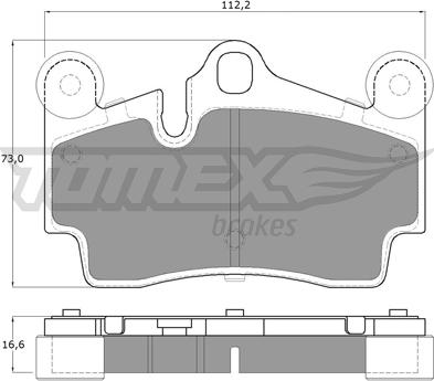 TOMEX brakes TX 14-76 - Гальмівні колодки, дискові гальма autozip.com.ua