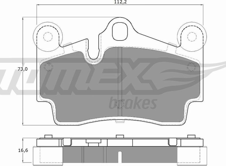 TOMEX brakes TX 14-76 - Гальмівні колодки, дискові гальма autozip.com.ua