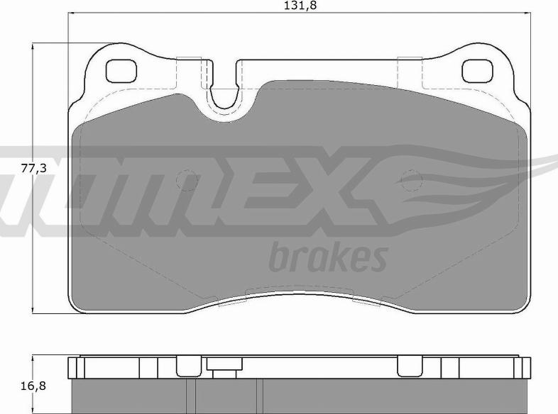 TOMEX brakes TX 14-73 - Гальмівні колодки, дискові гальма autozip.com.ua