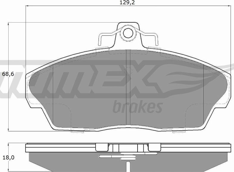 TOMEX brakes TX 15-40 - Гальмівні колодки, дискові гальма autozip.com.ua