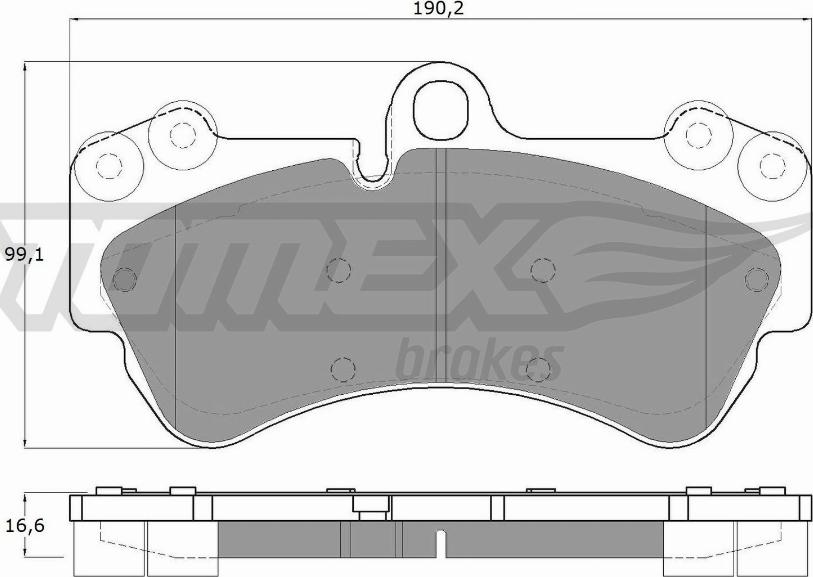 TOMEX brakes TX 15-16 - Гальмівні колодки, дискові гальма autozip.com.ua