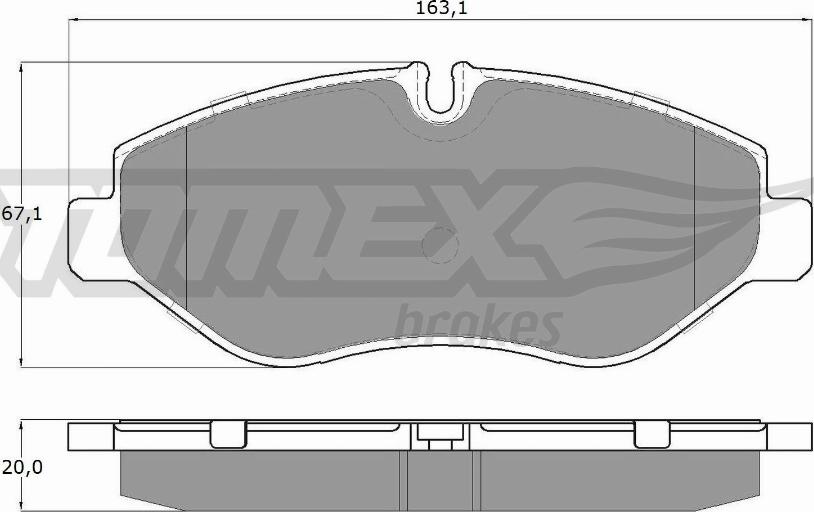 TOMEX brakes TX 15-86 - Гальмівні колодки, дискові гальма autozip.com.ua