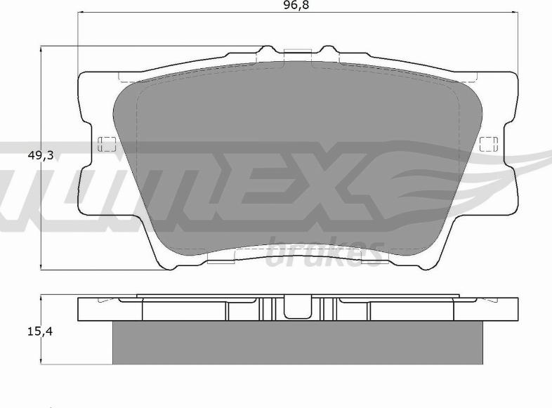 TOMEX brakes TX 15-73 - Гальмівні колодки, дискові гальма autozip.com.ua