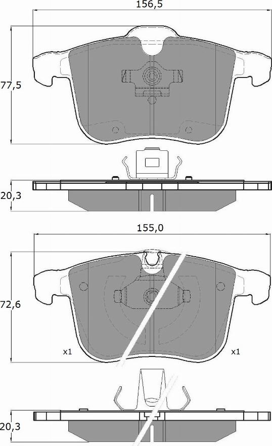 TOMEX brakes TX 16-19 - Гальмівні колодки, дискові гальма autozip.com.ua