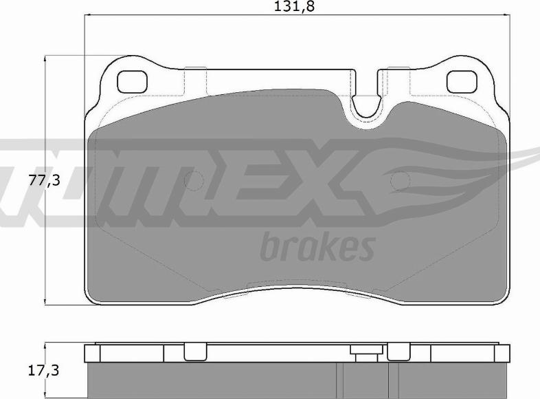 TOMEX brakes TX 16-72 - Гальмівні колодки, дискові гальма autozip.com.ua