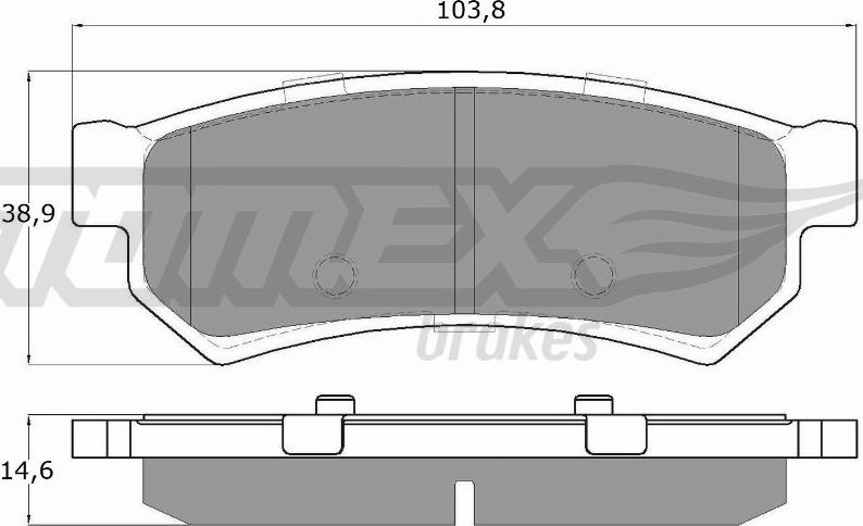 TOMEX brakes TX 16-77 - Гальмівні колодки, дискові гальма autozip.com.ua