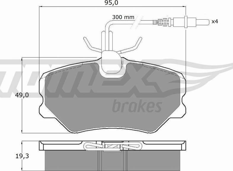 TOMEX brakes TX 10-441 - Гальмівні колодки, дискові гальма autozip.com.ua