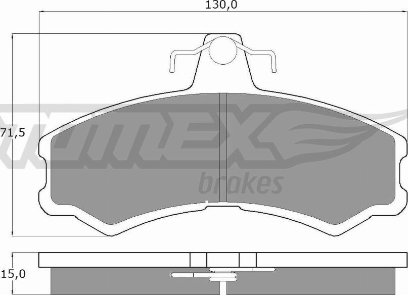 TOMEX brakes TX 10-45 - Гальмівні колодки, дискові гальма autozip.com.ua