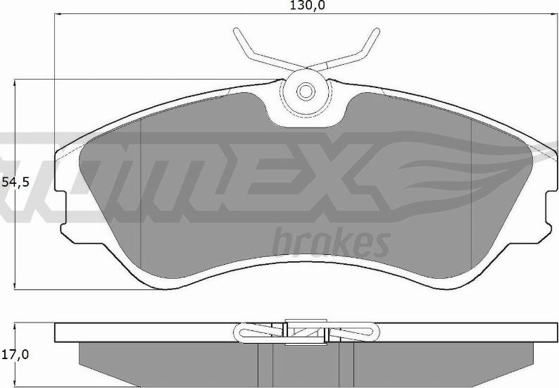 TOMEX brakes TX 10-651 - Гальмівні колодки, дискові гальма autozip.com.ua
