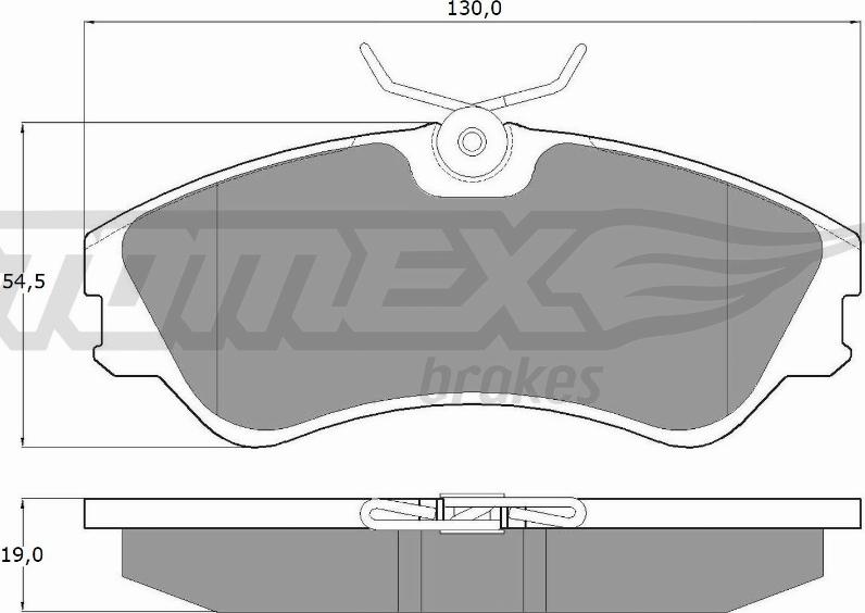 TOMEX brakes TX 10-65 - Гальмівні колодки, дискові гальма autozip.com.ua