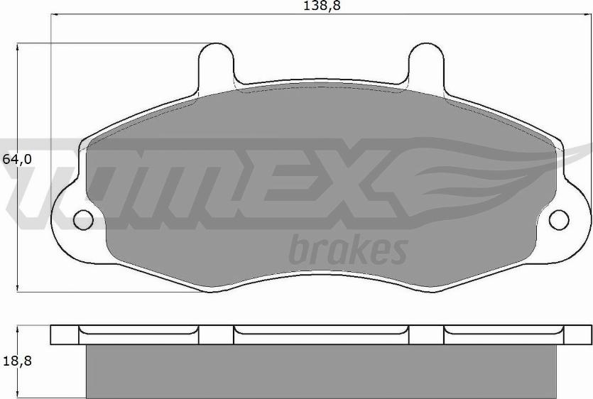 TOMEX brakes TX 10-66 - Гальмівні колодки, дискові гальма autozip.com.ua