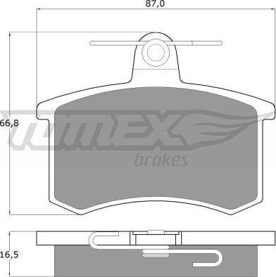 TOMEX brakes TX 10-62 - Гальмівні колодки, дискові гальма autozip.com.ua