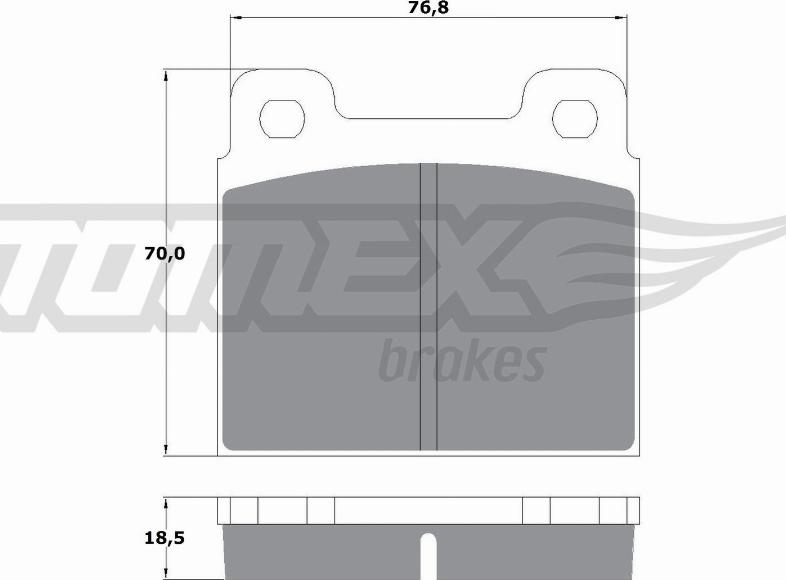 TOMEX brakes TX 10-181 - Гальмівні колодки, дискові гальма autozip.com.ua