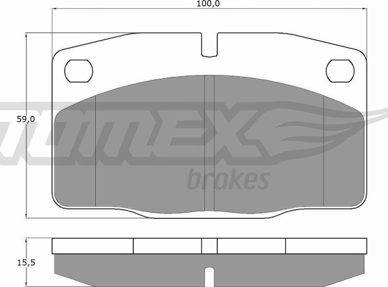 TOMEX brakes TX 10-13 - Гальмівні колодки, дискові гальма autozip.com.ua