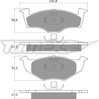 TOMEX brakes TX 10-85 - Гальмівні колодки, дискові гальма autozip.com.ua