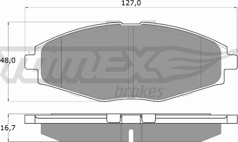 TOMEX brakes TX 10-80 - Гальмівні колодки, дискові гальма autozip.com.ua