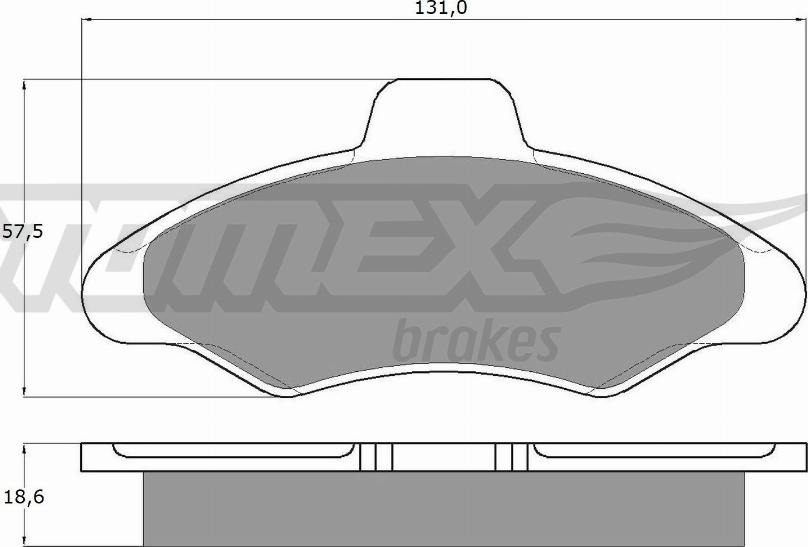 TOMEX brakes TX 10-82 - Гальмівні колодки, дискові гальма autozip.com.ua