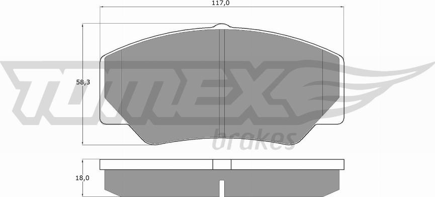 TOMEX brakes TX 10-30 - Гальмівні колодки, дискові гальма autozip.com.ua