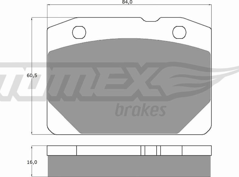 TOMEX brakes TX 10-31 - Гальмівні колодки, дискові гальма autozip.com.ua