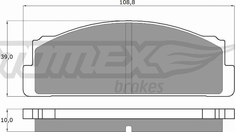 TOMEX brakes TX 10-24 - Гальмівні колодки, дискові гальма autozip.com.ua