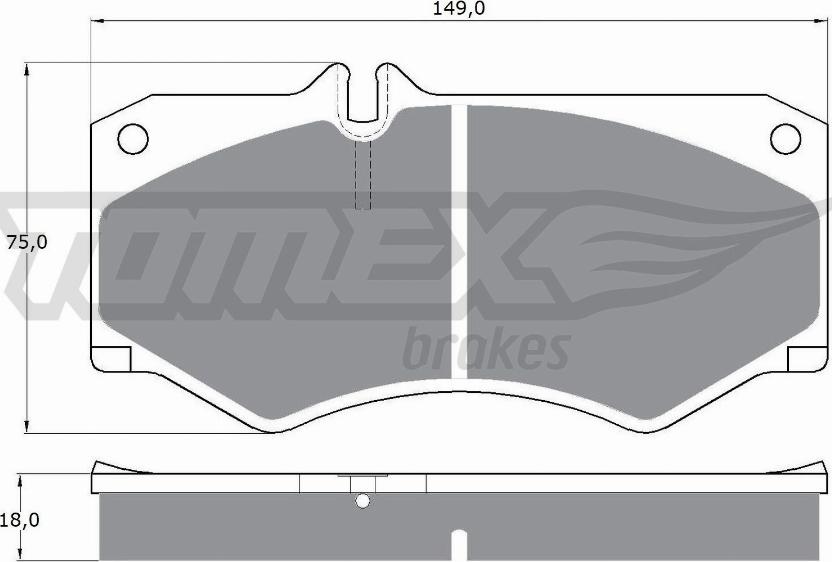 TOMEX brakes TX 10-20 - Гальмівні колодки, дискові гальма autozip.com.ua