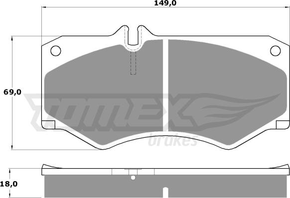 TOMEX brakes TX 10-20 - Гальмівні колодки, дискові гальма autozip.com.ua