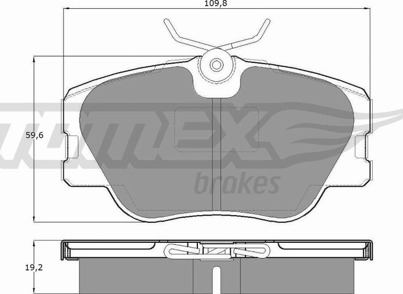 TOMEX brakes TX 10-21 - Гальмівні колодки, дискові гальма autozip.com.ua