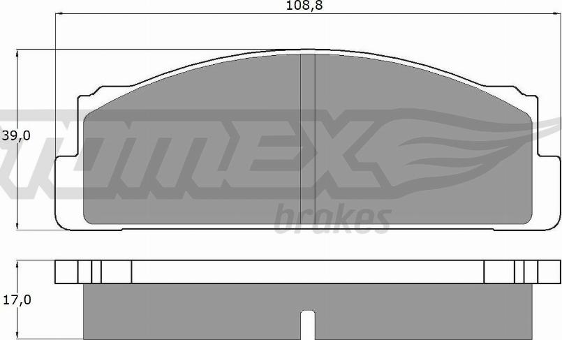 TOMEX brakes TX 10-23 - Гальмівні колодки, дискові гальма autozip.com.ua