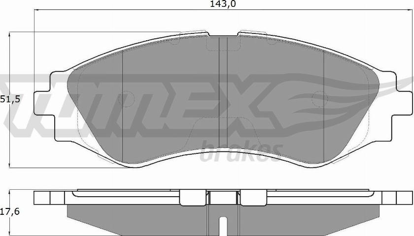 TOMEX brakes TX 10-74 - Гальмівні колодки, дискові гальма autozip.com.ua