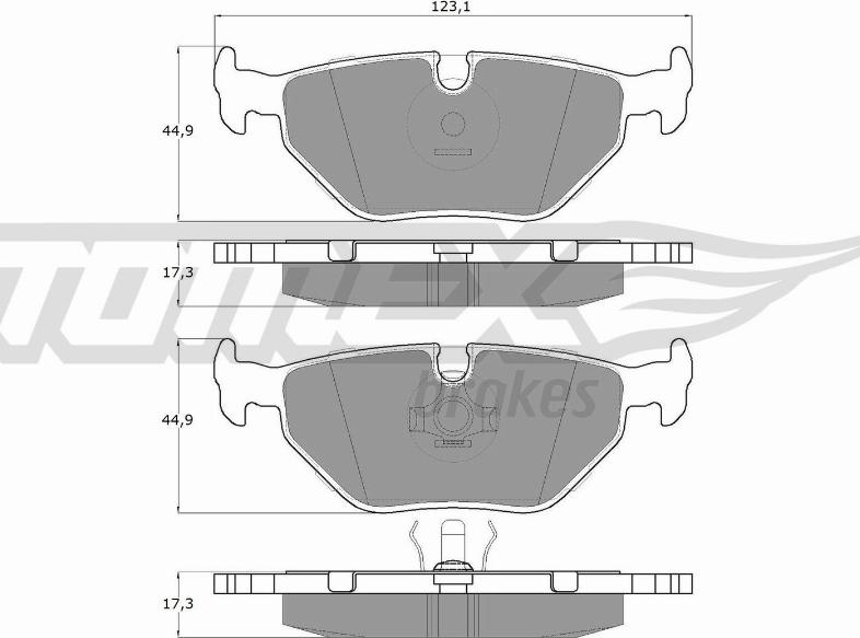 TOMEX brakes TX 10-70 - Гальмівні колодки, дискові гальма autozip.com.ua