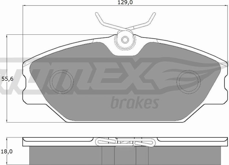 TOMEX brakes TX 10-771 - Гальмівні колодки, дискові гальма autozip.com.ua