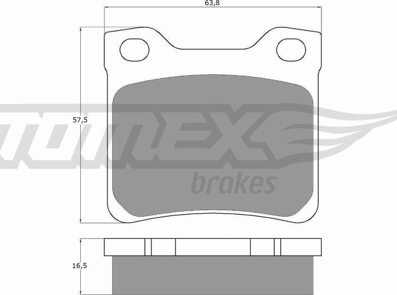 TOMEX brakes TX 11-94 - Гальмівні колодки, дискові гальма autozip.com.ua