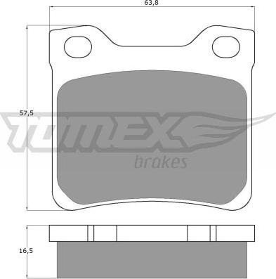 TOMEX brakes TX 11-94 - Гальмівні колодки, дискові гальма autozip.com.ua