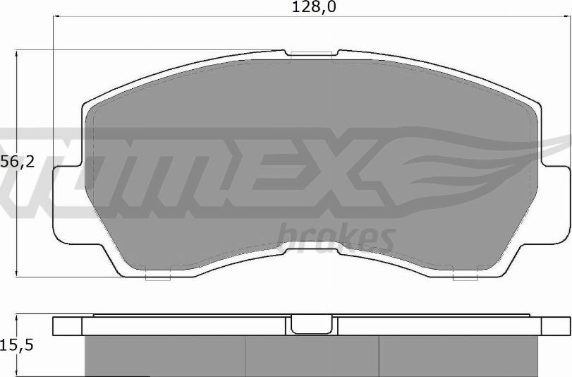 TOMEX brakes TX 11-45 - Гальмівні колодки, дискові гальма autozip.com.ua