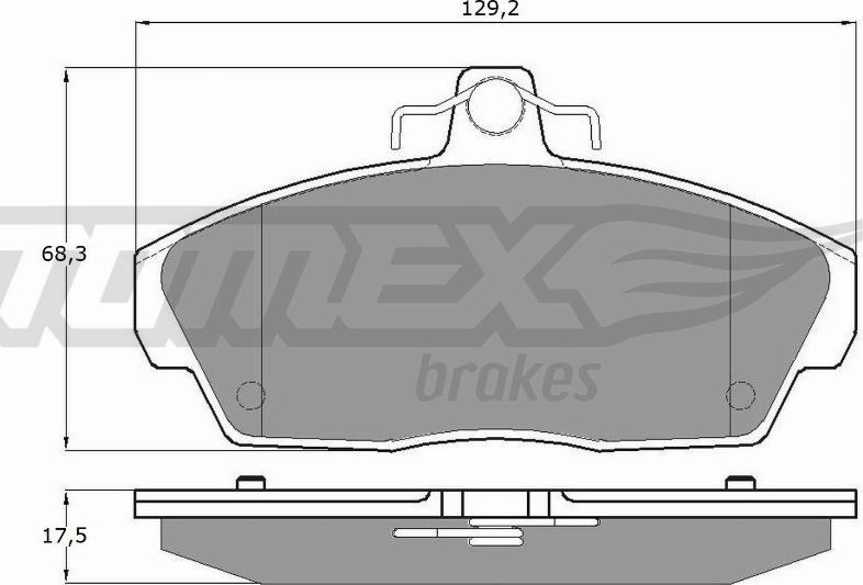 TOMEX brakes TX 11-511 - Гальмівні колодки, дискові гальма autozip.com.ua