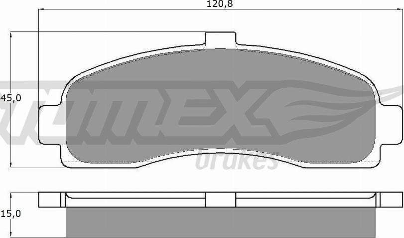 TOMEX brakes TX 11-10 - Гальмівні колодки, дискові гальма autozip.com.ua