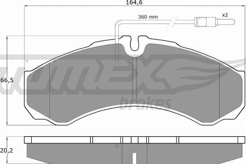 TOMEX brakes TX 11-111 - Гальмівні колодки, дискові гальма autozip.com.ua