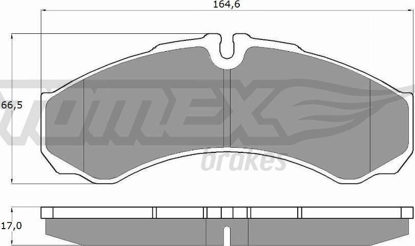 TOMEX brakes TX 11-11 - Гальмівні колодки, дискові гальма autozip.com.ua