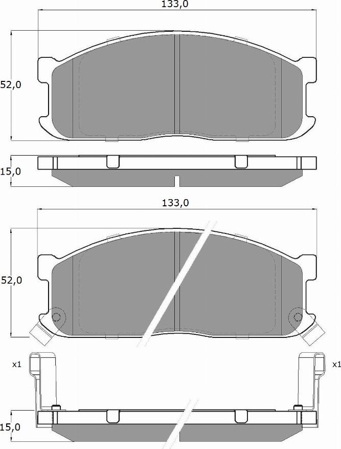 TOMEX brakes TX 11-17 - Гальмівні колодки, дискові гальма autozip.com.ua