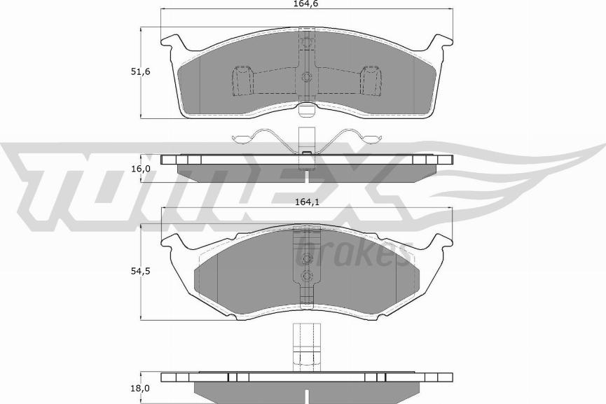 TOMEX brakes TX 11-81 - Гальмівні колодки, дискові гальма autozip.com.ua