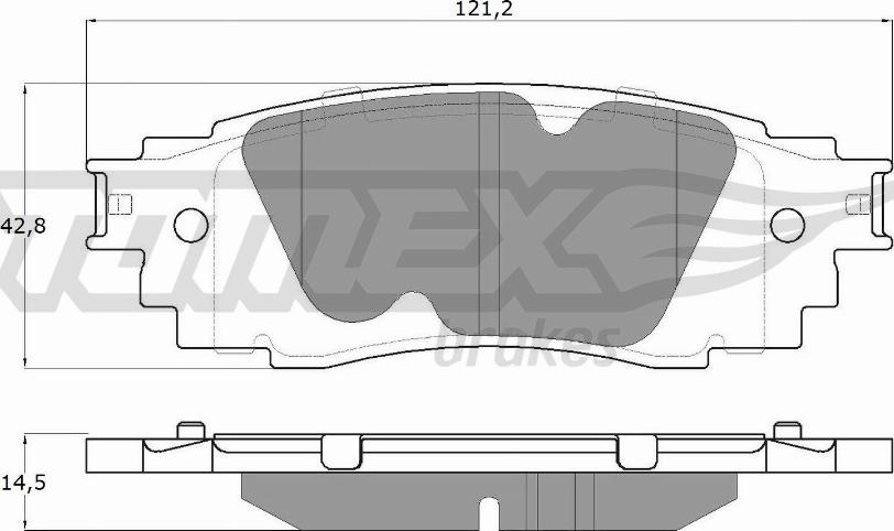 TOMEX brakes TX 18-98 - Гальмівні колодки, дискові гальма autozip.com.ua