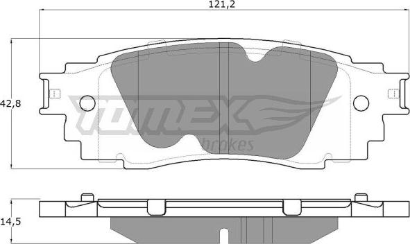 TOMEX brakes TX 18-98 - Гальмівні колодки, дискові гальма autozip.com.ua