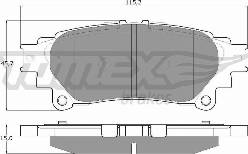 TOMEX brakes TX 18-40 - Гальмівні колодки, дискові гальма autozip.com.ua