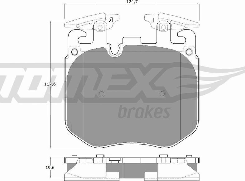 TOMEX brakes TX 18-50 - Гальмівні колодки, дискові гальма autozip.com.ua