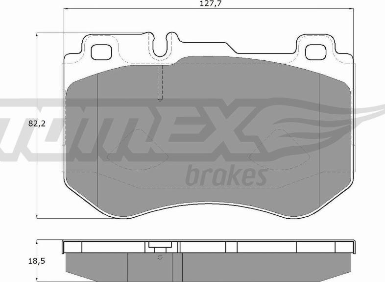 TOMEX brakes TX 18-51 - Гальмівні колодки, дискові гальма autozip.com.ua