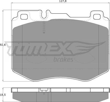 TOMEX brakes TX 18-52 - Гальмівні колодки, дискові гальма autozip.com.ua